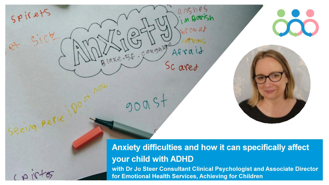 Anxiety difficulties and how it can specifically affect your child with ADHD with Jo Steer